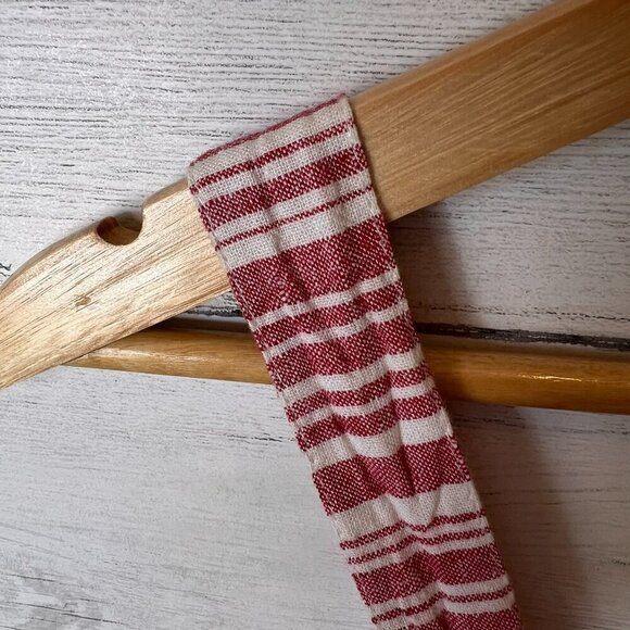 BP Top Womens Size XS Dark Pink & White Striped Linen Blend Tank Summer Flirty - Picture 6 of 12